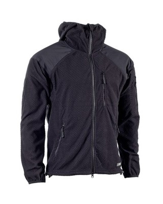 Blöchl Fleece Hoodie Jacke Kapuzenjacke Fleecejacke Outdoor Delta Schwarz
