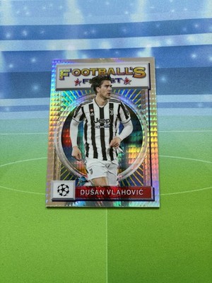 2021-22 Topps Finest Flashbacks UCL Dusan Vlahovic Prism /35 Juventus
