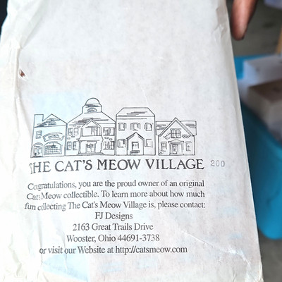 Cat's Meow Village Miniature Smithsonian Castle Washington DC 1996 Signed LE