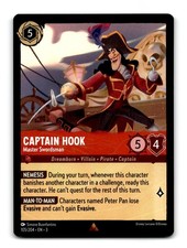 Captain Hook Master Swordsman 105/204 Rare Into the Inklands Lorcana NM/M 23293