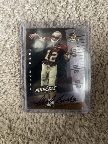 1998 Score Thad Busby  FSU - Rookie Authentic Signatures /500 (AU, RC)  - Picture 1 of 2