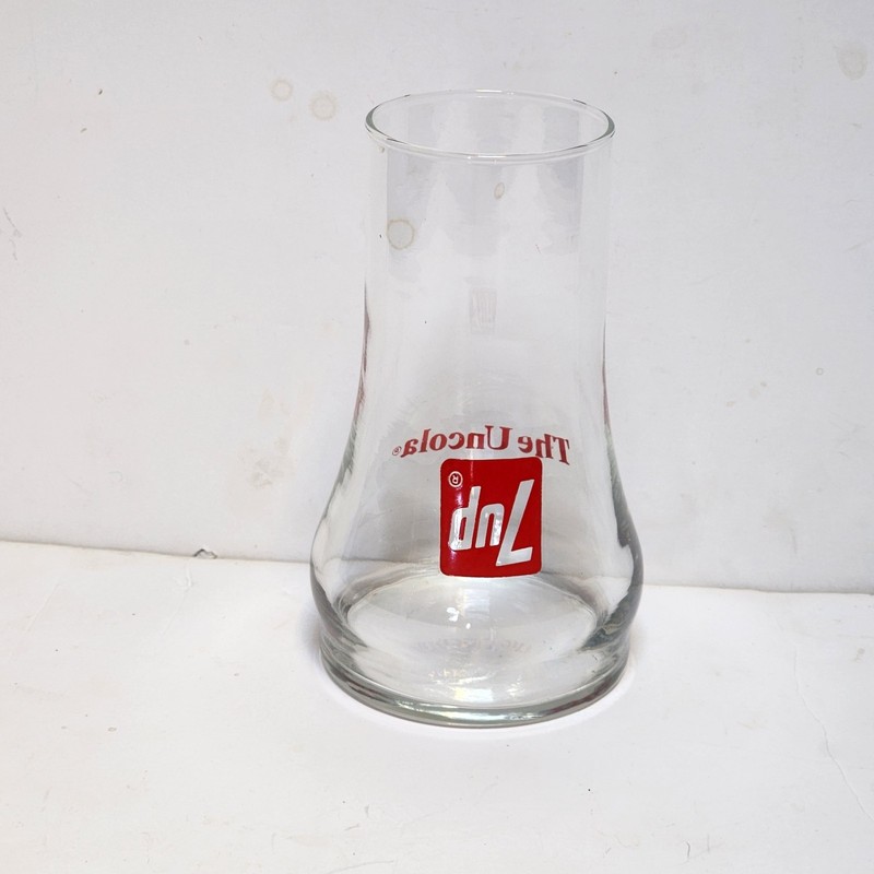 7-UP "The Uncola" Upside Down Drinking Glass