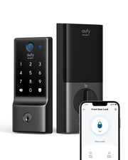 eufy Security Smart Lock C220, Fingerprint Keyless Entry Door Lock, Black