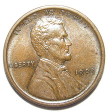1909 V.D.B Lincoln Cent BU BRILLIANT UNCIRCULATED C132