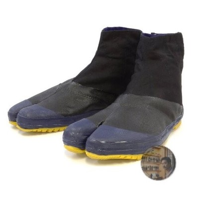 RIKIO Men's Waterproof Black Tabi Shoes 5-Plate Kohaze 24.5cm JH5 New