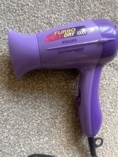 Philips Turbo Dry Salon Compact 1000W Hair Dryer - Purple