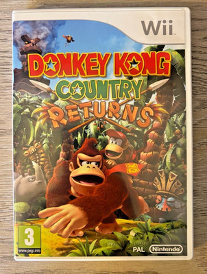Donkey Kong Country Returns Nintendo Wii Spiel komplett mit Handbuch PAL