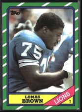 1986 Topps #248b Lomas Brown