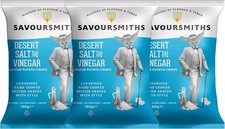 Savoursmiths Desert Salt And Vinegar Luxury English Potato Crisps 150g x 3