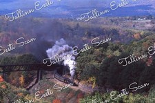 Canadian National 3254 steam Train Action Original Slide Dunmore