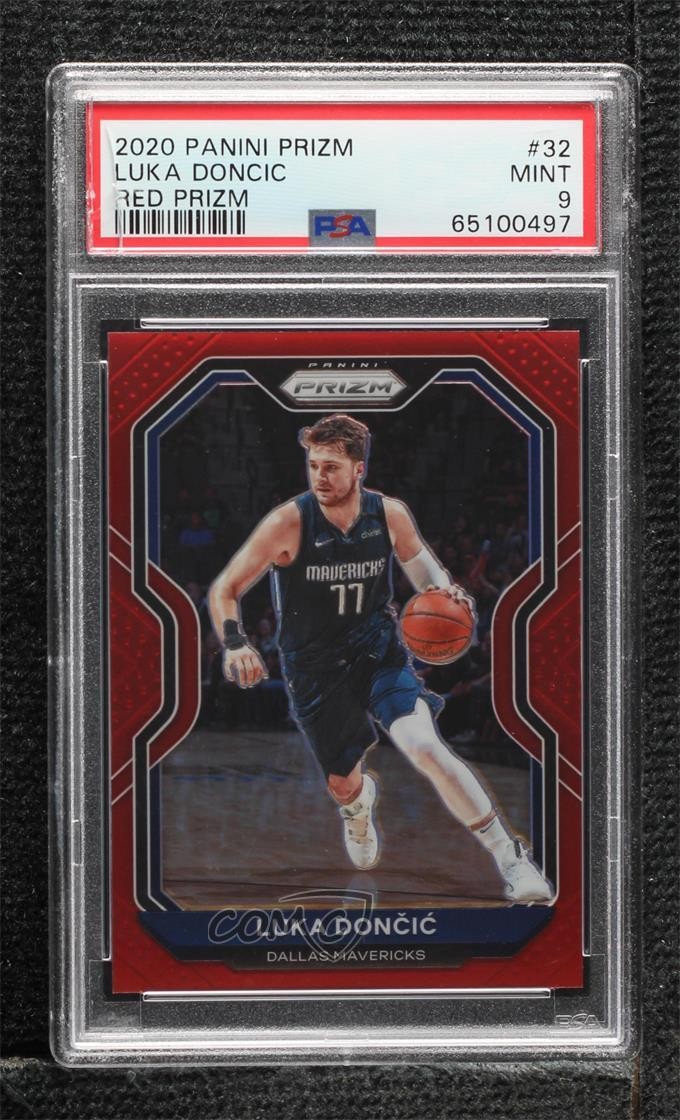 2020-21 Panini Prizm Red 250/299 Luka Doncic Dončić #32 PSA 9 MINT 0dz3