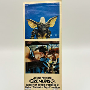 1984 Warner Brothers Gremlins Movie Sticker