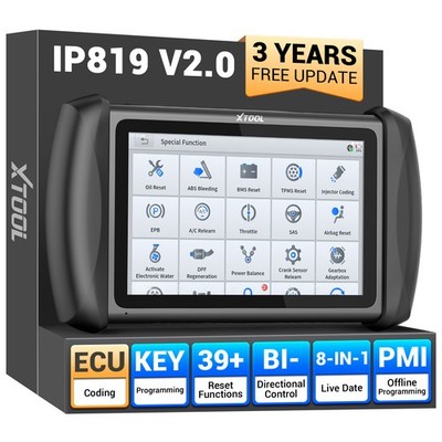 XTOOL IP819 Bidirectional OBD2 Scanner All System Diagnostic Tool Key Programmer