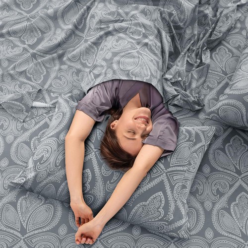 LDC Paisley Queen Sheet Set, 6 PC Soft Microfiber Wrinkle Free Sheets - Luxur... - Picture 5 of 6