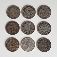 1/2 Mark Kaiserreich Deutsches Reich Silber Konvolut #1