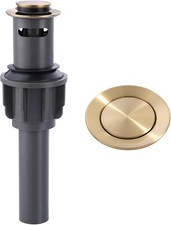 Bathroom Sink Drain with Overflow Vessel Sink Stopper, Pop Up Drain for Bathroom