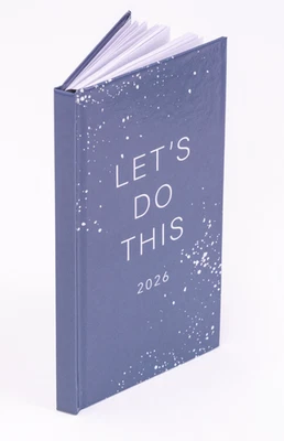 EVELAY LTD 2026 Diary Slim Week to view Diary Full Year Hardback Lets Do This