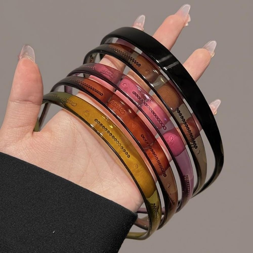 Headbands for Glasses Wearers 5Pcs, Sunglasses Headband for Women Girls, No Head