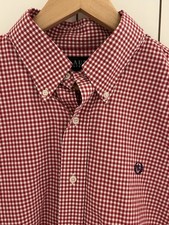 Lauren Ralph Lauren Men Red Check Button Up Shirt 16 1/2 32/33
