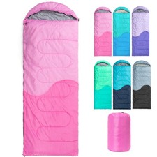 Sleeping Bag - 3 Seasons for Adults Kids Boys Girls Camping Hiking - Warm Col...