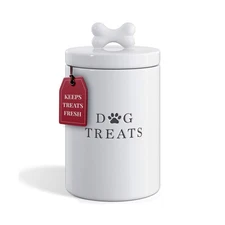 Barnyard Designs Large Dog Treat Container Airtight with Lid, Cute ... Fast Ship
