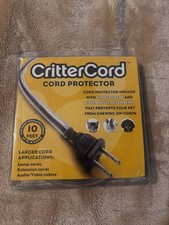 CritterCord Cord Protector 10 Feet Clear Bitter Taste Deterrent