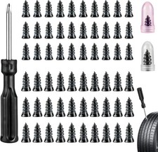 100Pcs Tire Repair Rubber Nails Tyre Puncture Repair Screws Kit with Screwdriver
