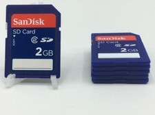 5x SanDisk 2GB Class 2 SD Flash Memory Card SDSDB-2048-A11 