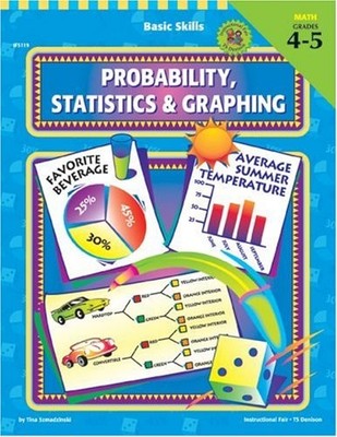 PROBABILITY, STATISTICS & GRAPHING, GRADES 4-5 (BASIC By Tina Szmadzinski *VG+*