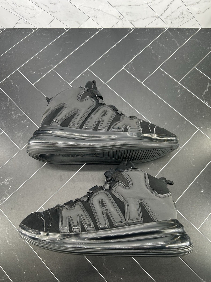 Nike Air More Uptempo 720 QS Triple Black Size 14 BQ7668-001 | eBay