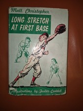 Rare -Matt Christopher LONG STRETCH AT FIRST BASE First edition 1960 Baseball
