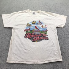 Vintage St Louis Cardinals Shirt Mens XL White MLB Baseball Road To The Show