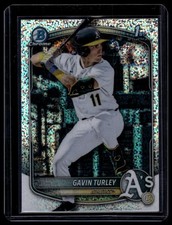 2025 Bowman Draft #BDC-28 Gavin Turley Chrome Sparkle Refractor