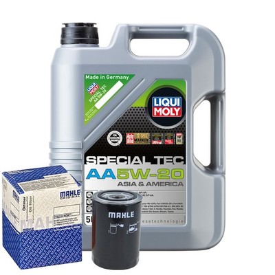 Motoröl 5W20 LIQUI MOLY Spezial Aa 5L+MAHLE Ölfilter