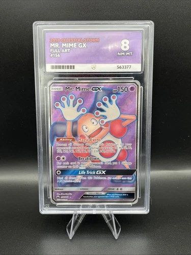 Pokemon Mr. Mime GX Full Art Celestial Storm #156/168 Ace 8