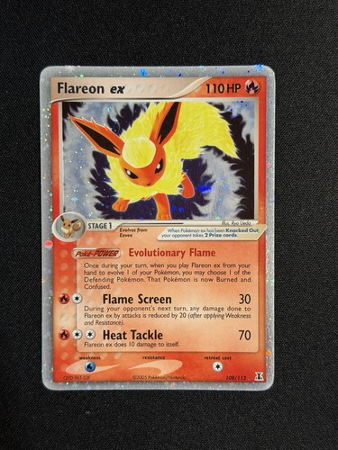 Nintendo Pokemon Flareon ex 108/113 Ex Delta Species
