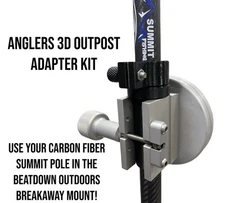Adapter Kit - Summit Carbon Fiber Pole To Fit Beatdown Outdoors Breakaway Mount