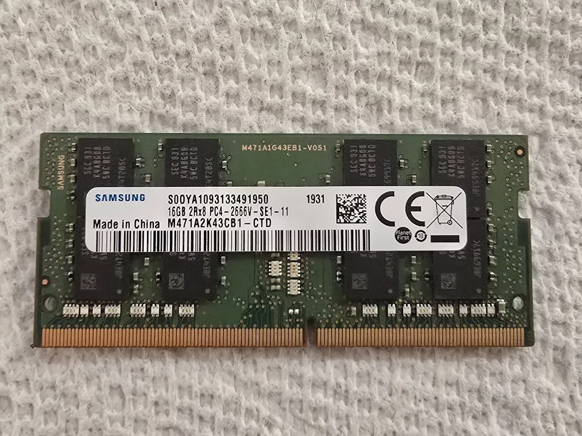 Samsung SO-DIMM Computer PC4-21300 (DDR4-2666) Bus Speed Memory