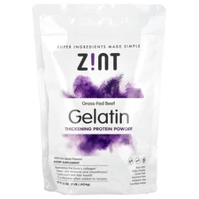Zint Beef Gelatin Pure Protein 16 oz 454 g Dairy-Free, Gluten-Free, Grass-Fed,