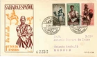 Spanish Sahara 1959 Edifil 169/71 Stamp Day really circulated (6121)