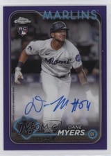 2024 Topps Chrome Rookie Purple Refractor 190/250 Dane Myers #RA-DMY Auto 2s2
