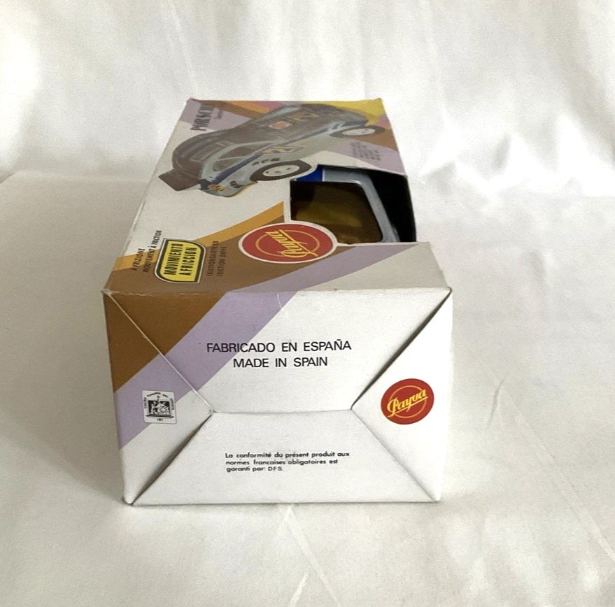 Payva Porsche Carrera R-S Vintage Tin Friction Spain 1/18 Scale Orig. Box, NIB! - Image 4 of 4