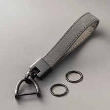 Car Keychain Leather Key Chain Strap Holder Ring Vintage Simple For Men Women US