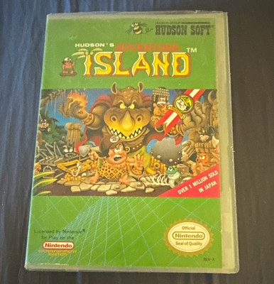 Hudson Soft Adventure Island Nintendo NES Game Cartridge with Case