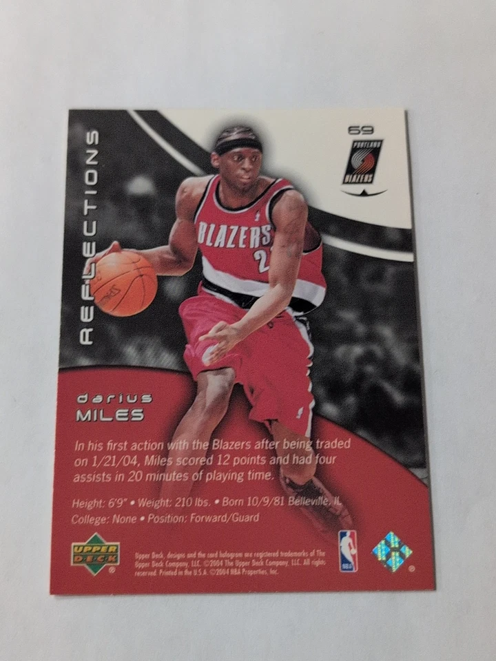 2003-04 Upper Deck Triple Dimensions #69 Darius Miles Reflections - Image 3 of 4