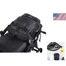 10L Motorcycle Luggage Storage Top Case Trunk Tour Tail Box Motor Waterproof