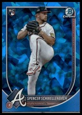 2025 Bowman Chrome Sapphire Spencer Schwellenbach #84 Rookie Braves