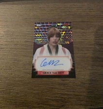 Topps High Tek Stranger Things Purple Auto /11 Chrissy Cunningham Grace Van Dien