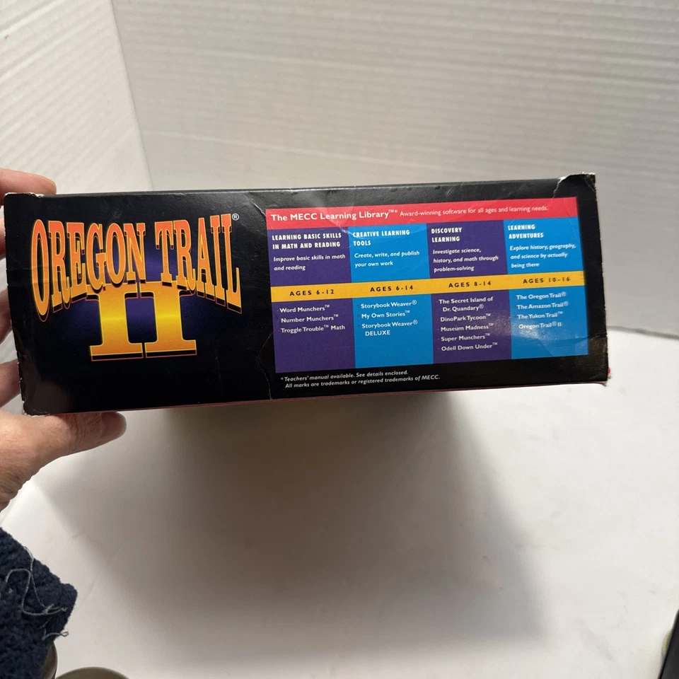 Vintage Oregon Trail II CD-ROM for PC Or Macintosh MECC (1994)  With Box & VHS - Image 2 of 4