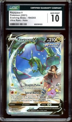 CGC 10 Rayquaza V 194/203 Alternate Art Evolving Skies 2021